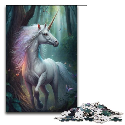 Puzzle 1000 Teile für Erwachsene, Einhorn, Lernpuzzle, Familienspiel, einzigartiges Herausforderungsspiel, Größe 38 x 26 cm Puzzle 1000 Teile für Erwachsene, Einhorn, Lernpuzzle, Familienspiel, einzigartiges Herausforderungsspiel, Größe 38 x 26 cm von KJYMNC