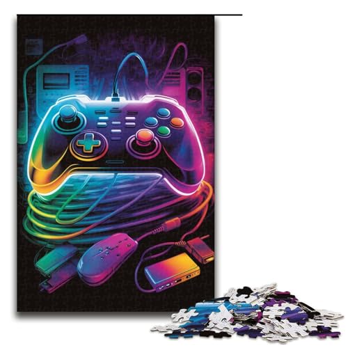 Puzzle 1000 Teile für Erwachsene, Farbspiele, Lernpuzzle, Familienspiel, einzigartiges Herausforderungsspiel, Größe 50 x 75 cm Puzzle 1000 Teile für Erwachsene, Farbspiele, Lernpuzzle, Familienspiel, einzigartiges Herausforderungsspiel, Größe 50 x 75 cm von KJYMNC