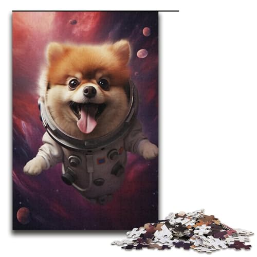 Puzzle 1000 Teile für Erwachsene, Hund im Weltraum, anspruchsvolles, schwieriges Puzzle, jedes Teil ist einzigartig – anspruchsvolles, unterhaltsames Familienspiel, Größe 38 x 26 cm Puzzle 1000 Teile für Erwachsene, Hund im Weltraum, anspruchsvolles, schwieriges Puzzle, jedes Teil ist einzigartig – anspruchsvolles, unterhaltsames Familienspiel, Größe 38 x 26 cm von KJYMNC