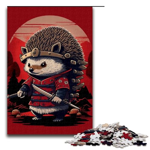 Puzzle 1000 Teile für Erwachsene, Igel-Ninja, Lernpuzzle, Familienspiel, einzigartiges Herausforderungsspiel, Größe 50 x 75 cm Puzzle 1000 Teile für Erwachsene, Igel-Ninja, Lernpuzzle, Familienspiel, einzigartiges Herausforderungsspiel, Größe 50 x 75 cm von KJYMNC