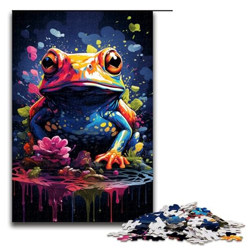 Puzzle 1000 Teile für Erwachsene, Malen, Farbfrosch, anspruchsvolles, schwieriges Puzzle, jedes Teil ist einzigartig – anspruchsvolles, unterhaltsames Familienspiel, Größe 50 x 75 cm Puzzle 1000 Teile für Erwachsene, Malen, Farbfrosch, anspruchsvolles, schwieriges Puzzle, jedes Teil ist einzigartig – anspruchsvolles, unterhaltsames Familienspiel, Größe 50 x 75 cm von KJYMNC