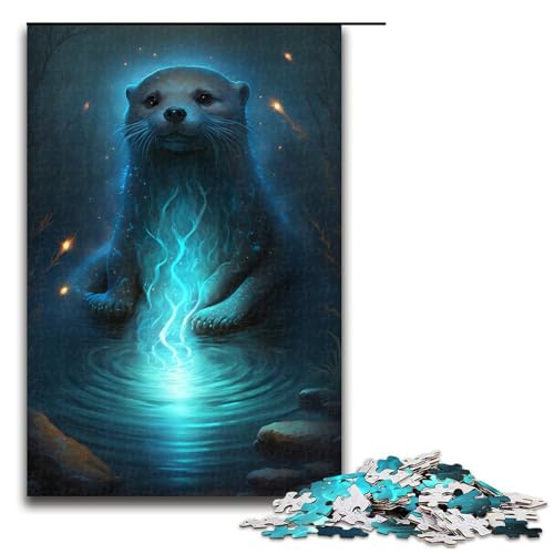 Puzzle 1000 Teile für Erwachsene, Otter-Puzzle für Erwachsene, Holzpuzzle für Sommerliebhaber, Größe 50 x 75 cm Puzzle 1000 Teile für Erwachsene, Otter-Puzzle für Erwachsene, Holzpuzzle für Sommerliebhaber, Größe 50 x 75 cm von KJYMNC