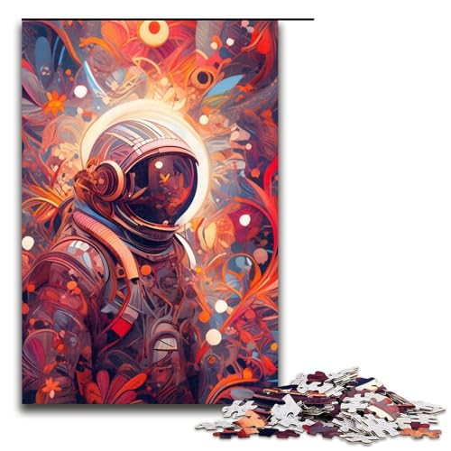 Puzzle 1000 Teile für Erwachsene, Psychedelischer Braunbär, Puzzle, Wanddekoration, Trainieren Sie Ihr Gehirn und Ihre Hände, für Jugendliche ab 14 Jahren, Größe 50 x 75 cm von KJYMNC