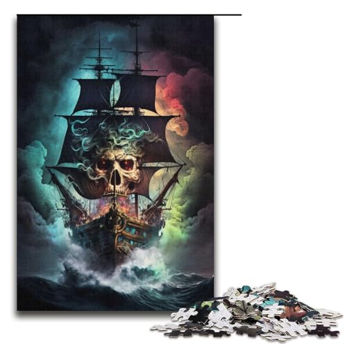 Puzzle 1000 Teile für Erwachsene, Skelett, Lernpuzzle, Familienspiel, einzigartiges Herausforderungsspiel, Größe 38 x 26 cm von KJYMNC