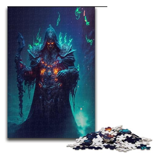 Puzzle 1000 Teile für Erwachsene, Teufel, Lernpuzzle, Familienspiel, einzigartiges Herausforderungsspiel, Größe 50 x 75 cm von KJYMNC