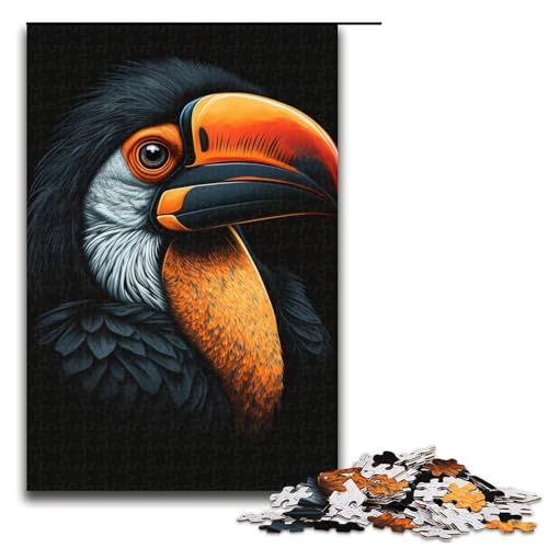 Puzzle 1000 Teile für Erwachsene, Tukan, Lernpuzzle, Familienspiel, einzigartiges Herausforderungsspiel, Größe 50 x 75 cm Puzzle 1000 Teile für Erwachsene, Tukan, Lernpuzzle, Familienspiel, einzigartiges Herausforderungsspiel, Größe 50 x 75 cm von KJYMNC