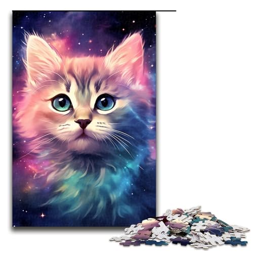 Puzzle 1000 Teile für Erwachsene, buntes Katzenpuzzle für Erwachsene, Holzpuzzle für Sommerliebhaber, Größe 50 x 75 cm Puzzle 1000 Teile für Erwachsene, buntes Katzenpuzzle für Erwachsene, Holzpuzzle für Sommerliebhaber, Größe 50 x 75 cm von KJYMNC