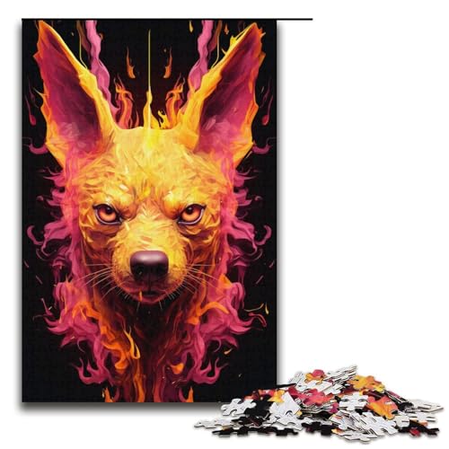 Puzzle 1000 Teile für Erwachsene, buntes Wolfspuzzle für Erwachsene, Kartonpuzzle für Sommerliebhaber, Größe 38 x 26 cm Puzzle 1000 Teile für Erwachsene, buntes Wolfspuzzle für Erwachsene, Kartonpuzzle für Sommerliebhaber, Größe 38 x 26 cm von KJYMNC