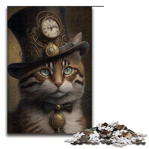 Puzzle 1000 Teile für Erwachsene, getigerte Katze, Holzpuzzle für Erwachsene, Familienspaß, Größe 50 x 75 cm Puzzle 1000 Teile für Erwachsene, getigerte Katze, Holzpuzzle für Erwachsene, Familienspaß, Größe 50 x 75 cm von KJYMNC