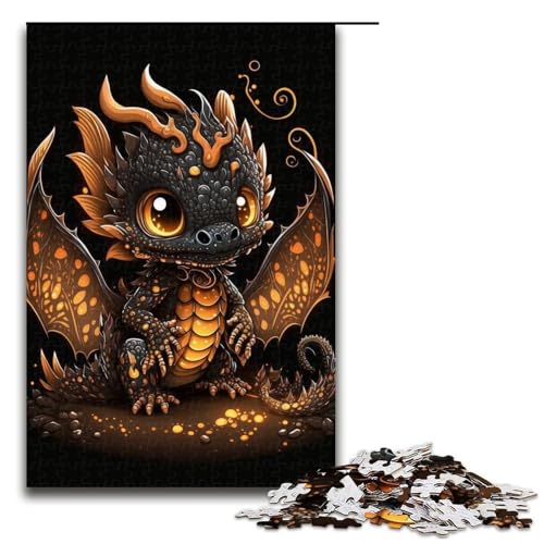 Puzzle 1000 Teile für Erwachsene, süßes Drachenbaby, tolles Geschenk für Spiele, Größe 50 x 75 cm Puzzle 1000 Teile für Erwachsene, süßes Drachenbaby, tolles Geschenk für Spiele, Größe 50 x 75 cm von KJYMNC
