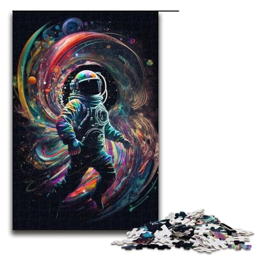 Puzzle 1000 Teile für Erwachsene Astronauten-Puzzle Familienspaß-Spiele ganze Familie Größe 50x75 cm von KJYMNC