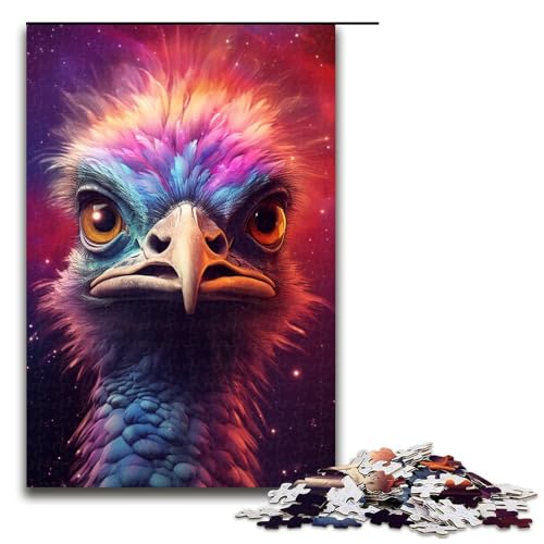 Puzzle 1000 Teile für Erwachsene Bunte Vögel Puzzle Familienspaß Spiele Ganze Familie Größe 50x75 cm von KJYMNC