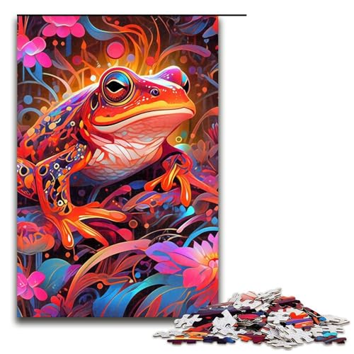 Puzzle 1000 Teile für Erwachsene Frosch-Puzzle Familienspaß Spiele für Eignet ganze Familie Größe 50x75 cm von KJYMNC