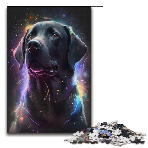Puzzle 1000 Teile für Erwachsene Labrador Retriever Hund Puzzle Familienspaß Spiele Ganze Familie Größe 38x26 cm von KJYMNC