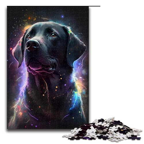 Puzzle 1000 Teile für Erwachsene Labrador Retriever Hundepuzzle Wanddekoration Trainieren Sie Ihr Gehirn und Ihre Hände für Jugendliche ab 14 Jahren Größe 50x75 cm von KJYMNC