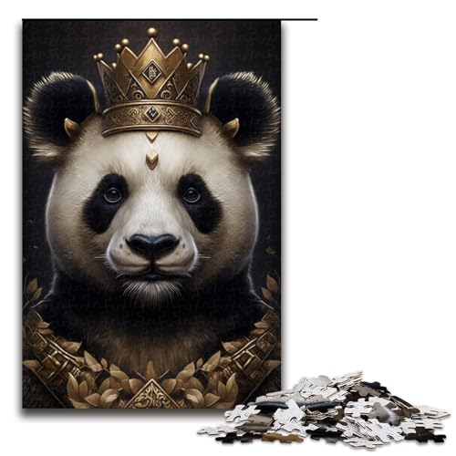 Puzzle 1000 Teile für Erwachsene Panda-Puzzle Familienspaß Spiele Ganze Familie Größe 50x75 cm von KJYMNC