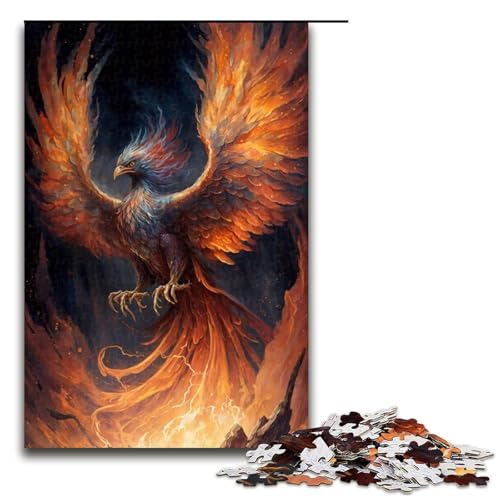 Puzzle 1000 Teile für Erwachsene Phoenix Puzzle Tolles Geschenk für Spiele Größe 50x75 cm von KJYMNC