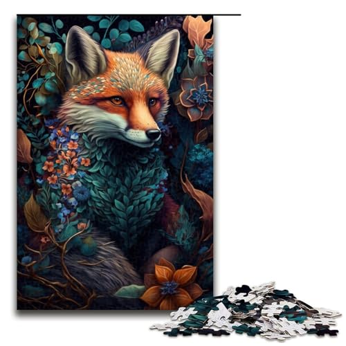 Puzzle 1000 Teile für Erwachsene Space Fox Puzzle Tolles Geschenk für Spiele Größe 50x75 cm von KJYMNC