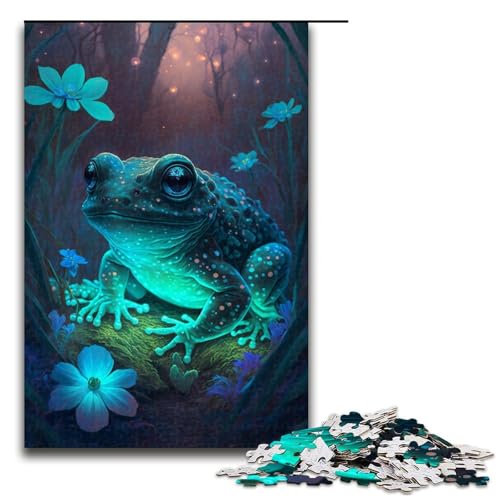 Puzzle 1000 Teile für Erwachsene und Kinder Geheimnisvoller Frosch Puzzle für Erwachsene Holzpuzzle Geschenke Größe 50x75 cm Puzzle 1000 Teile für Erwachsene und Kinder Geheimnisvoller Frosch Puzzle für Erwachsene Holzpuzzle Geschenke Größe 50x75 cm von KJYMNC