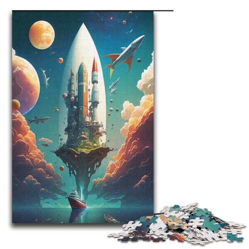Puzzle 1000 Teile für Erwachsene und Kinder Raketenpuzzle für Erwachsene, Papppuzzle, Geschenke, Größe 38 x 26 cm Puzzle 1000 Teile für Erwachsene und Kinder Raketenpuzzle für Erwachsene, Papppuzzle, Geschenke, Größe 38 x 26 cm von KJYMNC