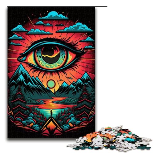 Puzzle für Erwachsene, 1000 Augen, Puzzle für Kinder, Holzpuzzle, Heimdekoration, Größe 50 x 75 cm Puzzle für Erwachsene, 1000 Augen, Puzzle für Kinder, Holzpuzzle, Heimdekoration, Größe 50 x 75 cm von KJYMNC