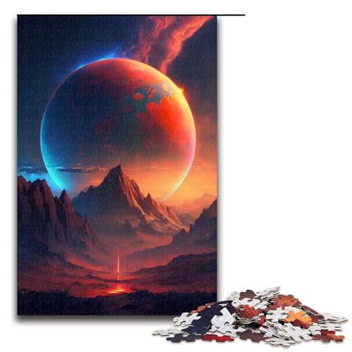 Puzzle für Erwachsene, 1000 Bunte Planeten-Berge, Puzzle für Erwachsene, Holzpuzzle, Spaß für Zuhause, Aktivitäten, Geburtstagsgeschenk, Reisegeschenke, Größe 50 x 75 cm Puzzle für Erwachsene, 1000 Bunte Planeten-Berge, Puzzle für Erwachsene, Holzpuzzle, Spaß für Zuhause, Aktivitäten, Geburtstagsgeschenk, Reisegeschenke, Größe 50 x 75 cm von KJYMNC