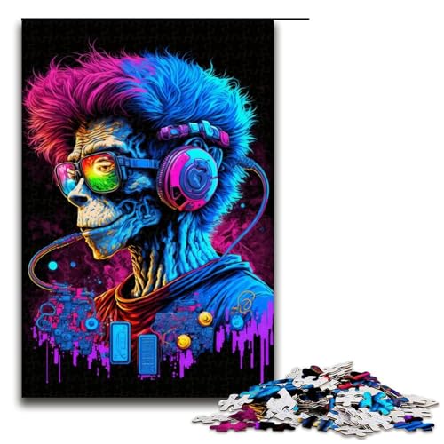 Puzzle für Erwachsene, 1000 Frankenstein-Puzzles für Erwachsene, Holzpuzzles, Spaß für zu Hause, Geburtstagsgeschenk, Reisegeschenke, Größe 50 x 75 cm Puzzle für Erwachsene, 1000 Frankenstein-Puzzles für Erwachsene, Holzpuzzles, Spaß für zu Hause, Geburtstagsgeschenk, Reisegeschenke, Größe 50 x 75 cm von KJYMNC