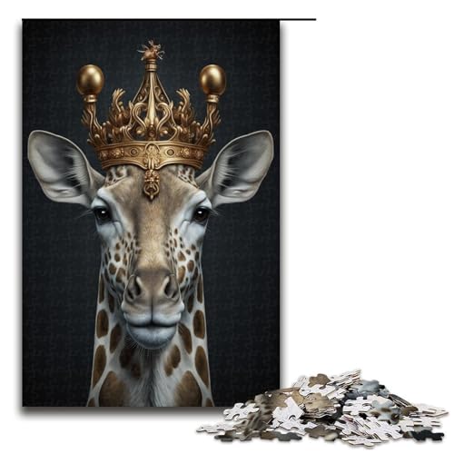 Puzzle für Erwachsene, 1000 Giraffen-Puzzle für Kinder, Holzpuzzle, Heimdekoration, Größe 50 x 75 cm Puzzle für Erwachsene, 1000 Giraffen-Puzzle für Kinder, Holzpuzzle, Heimdekoration, Größe 50 x 75 cm von KJYMNC