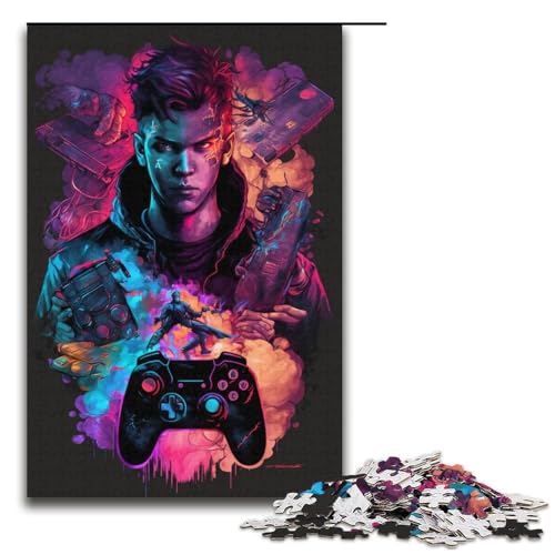 Puzzle für Erwachsene, 1000 Spiele, Neon-Puzzle für Erwachsene, Papppuzzles, Spaß für Zuhause, Geburtstagsgeschenk, Reisegeschenk, Größe 38 x 26 cm Puzzle für Erwachsene, 1000 Spiele, Neon-Puzzle für Erwachsene, Papppuzzles, Spaß für Zuhause, Geburtstagsgeschenk, Reisegeschenk, Größe 38 x 26 cm von KJYMNC