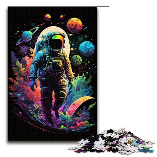Puzzle für Erwachsene, 1000 Teile, Astronauten-Puzzle, Lernspiel, Herausforderungsspielzeug, Größe 50 x 75 cm Puzzle für Erwachsene, 1000 Teile, Astronauten-Puzzle, Lernspiel, Herausforderungsspielzeug, Größe 50 x 75 cm von KJYMNC