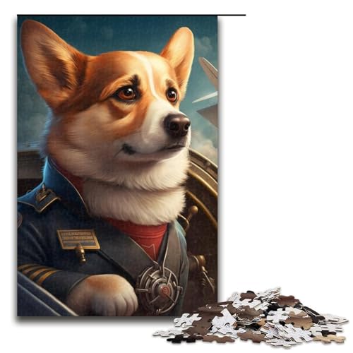 Puzzle für Erwachsene, 1000 Teile, Aviator Corgi, DIY-Puzzle-Spielzeug, herausfordernd zu vervollständigen, Aber lustig und humorvoll, für Teenager ab 14 Jahren, Größe 50 x 75 cm Puzzle für Erwachsene, 1000 Teile, Aviator Corgi, DIY-Puzzle-Spielzeug, herausfordernd zu vervollständigen, Aber lustig und humorvoll, für Teenager ab 14 Jahren, Größe 50 x 75 cm von KJYMNC