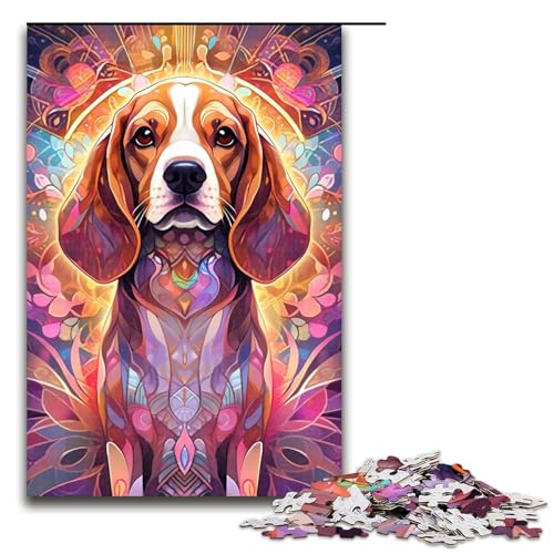 Puzzle für Erwachsene, 1000 Teile, Beagle-Puzzle für Lernspiele, Herausforderungsspielzeug, Größe 50 x 75 cm Puzzle für Erwachsene, 1000 Teile, Beagle-Puzzle für Lernspiele, Herausforderungsspielzeug, Größe 50 x 75 cm von KJYMNC