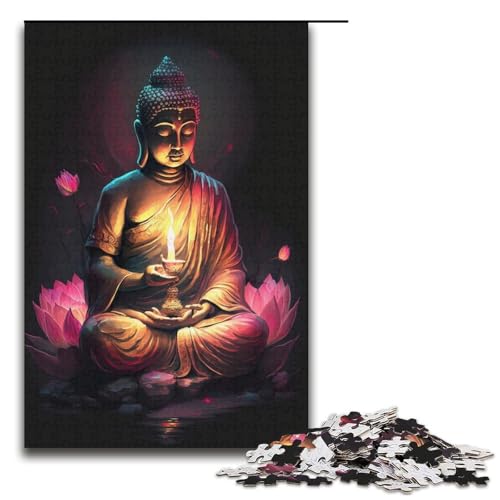 Puzzle für Erwachsene, 1000 Teile, Buddha, DIY-Puzzle, Spielzeug, Weihnachts- und Geburtstagsgeschenke, Größe 38 x 26 cm Puzzle für Erwachsene, 1000 Teile, Buddha, DIY-Puzzle, Spielzeug, Weihnachts- und Geburtstagsgeschenke, Größe 38 x 26 cm von KJYMNC