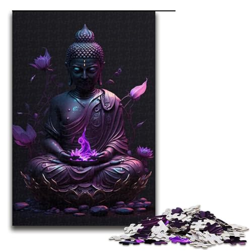 Puzzle für Erwachsene, 1000 Teile, Buddha-Statuen, Puzzle für Erwachsene, Holzpuzzle, herausfordernd zu vervollständigen, Aber lustig und humorvoll, Größe 50 x 75 cm Puzzle für Erwachsene, 1000 Teile, Buddha-Statuen, Puzzle für Erwachsene, Holzpuzzle, herausfordernd zu vervollständigen, Aber lustig und humorvoll, Größe 50 x 75 cm von KJYMNC