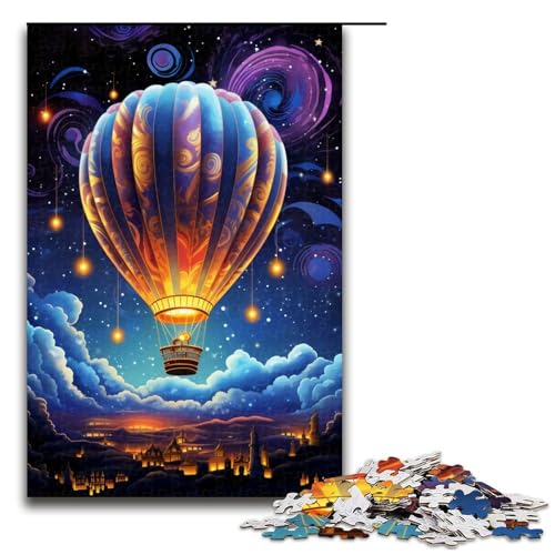 Puzzle für Erwachsene, 1000 Teile, Bunte Heißluftballons, DIY-Puzzle, Spielzeug, Weihnachts- und Geburtstagsgeschenke, Größe 50 x 75 cm Puzzle für Erwachsene, 1000 Teile, Bunte Heißluftballons, DIY-Puzzle, Spielzeug, Weihnachts- und Geburtstagsgeschenke, Größe 50 x 75 cm von KJYMNC