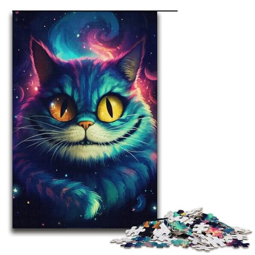 Puzzle für Erwachsene, 1000 Teile, Bunte Katze, DIY-Puzzle, Spielzeug, Weihnachts- und Geburtstagsgeschenke, Größe 38 x 26 cm Puzzle für Erwachsene, 1000 Teile, Bunte Katze, DIY-Puzzle, Spielzeug, Weihnachts- und Geburtstagsgeschenke, Größe 38 x 26 cm von KJYMNC