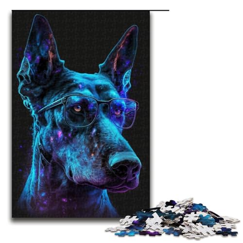 Puzzle für Erwachsene, 1000 Teile, Dobermann-Pinscher, Puzzle, Geschenke, einzigartige Geburtstagsgeschenke, Größe 50 x 75 cm Puzzle für Erwachsene, 1000 Teile, Dobermann-Pinscher, Puzzle, Geschenke, einzigartige Geburtstagsgeschenke, Größe 50 x 75 cm von KJYMNC