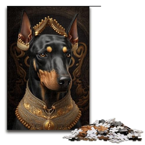 Puzzle für Erwachsene, 1000 Teile, Dobermann-Pinscher, Puzzle, Spielzeug, Denkspiel, Geburtstagsgeschenk, Geschenke, Wandkunst, Größe 50 x 75 cm Puzzle für Erwachsene, 1000 Teile, Dobermann-Pinscher, Puzzle, Spielzeug, Denkspiel, Geburtstagsgeschenk, Geschenke, Wandkunst, Größe 50 x 75 cm von KJYMNC