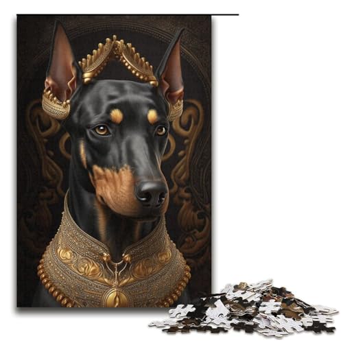 Puzzle für Erwachsene, 1000 Teile, Dobermann-Pinscher, Puzzle, Spielzeug, Geschenk, Wanddekoration, einzigartige Geburtstags, Größe 38 x 26 cm Puzzle für Erwachsene, 1000 Teile, Dobermann-Pinscher, Puzzle, Spielzeug, Geschenk, Wanddekoration, einzigartige Geburtstags, Größe 38 x 26 cm von KJYMNC