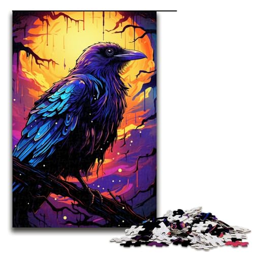 Puzzle für Erwachsene, 1000 Teile, Farbmalerei, Krähen-Puzzle, Spielzeug, intellektuelles Spiel, Geburtstagsgeschenk, Geschenke, Wandkunst, Größe 50 x 75 cm Puzzle für Erwachsene, 1000 Teile, Farbmalerei, Krähen-Puzzle, Spielzeug, intellektuelles Spiel, Geburtstagsgeschenk, Geschenke, Wandkunst, Größe 50 x 75 cm von KJYMNC