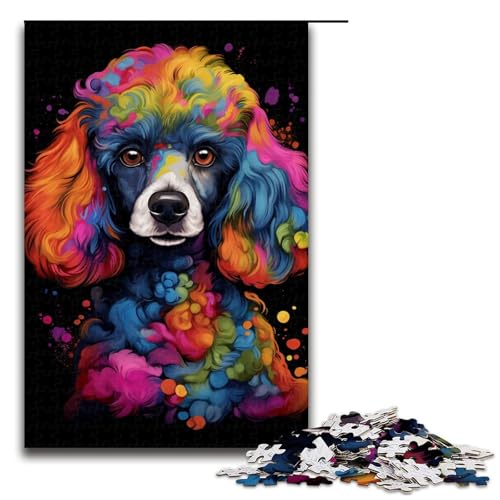 Puzzle für Erwachsene, 1000 Teile, Hunde-DIY-Puzzle-Spielzeug, herausfordernd zu vervollständigen, Aber lustig und humorvoll, für Teenager ab 14 Jahren, Größe 50 x 75 cm von KJYMNC