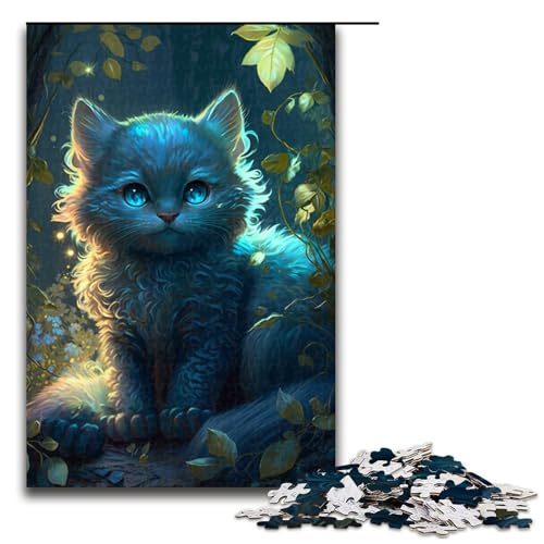 Puzzle für Erwachsene, 1000 Teile, Katzen-Puzzle, Geschenke, einzigartige Geburtstagsgröße, 50 x 75 cm Puzzle für Erwachsene, 1000 Teile, Katzen-Puzzle, Geschenke, einzigartige Geburtstagsgröße, 50 x 75 cm von KJYMNC