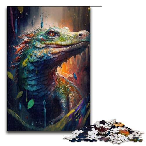 Puzzle für Erwachsene, 1000 Teile, Krokodilmalerei, Puzzle, Spielzeug, Geschenk, Wanddekoration, einzigartige Geburtstags, Größe 50 x 75 cm Puzzle für Erwachsene, 1000 Teile, Krokodilmalerei, Puzzle, Spielzeug, Geschenk, Wanddekoration, einzigartige Geburtstags, Größe 50 x 75 cm von KJYMNC
