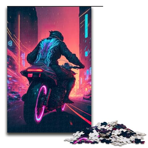 Puzzle für Erwachsene, 1000 Teile, Motorradfahren, Puzzle, Spielzeug, Geschenk, Wanddekoration, einzigartige Geburtstags, Größe 50 x 75 cm Puzzle für Erwachsene, 1000 Teile, Motorradfahren, Puzzle, Spielzeug, Geschenk, Wanddekoration, einzigartige Geburtstags, Größe 50 x 75 cm von KJYMNC