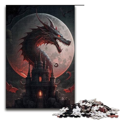 Puzzle für Erwachsene, 1000 Teile, Nachtdrache, Puzzle, Spielzeug, Geschenk, Wanddekoration, einzigartige Geburtstags, Größe 50 x 75 cm Puzzle für Erwachsene, 1000 Teile, Nachtdrache, Puzzle, Spielzeug, Geschenk, Wanddekoration, einzigartige Geburtstags, Größe 50 x 75 cm von KJYMNC