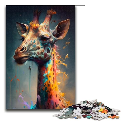 Puzzle für Erwachsene, 1000 Teile, Neon-Giraffe, DIY-Puzzle-Spielzeug, herausfordernd zu vervollständigen, Aber lustig und humorvoll, für Teenager ab 14 Jahren, Größe 50 x 75 cm Puzzle für Erwachsene, 1000 Teile, Neon-Giraffe, DIY-Puzzle-Spielzeug, herausfordernd zu vervollständigen, Aber lustig und humorvoll, für Teenager ab 14 Jahren, Größe 50 x 75 cm von KJYMNC