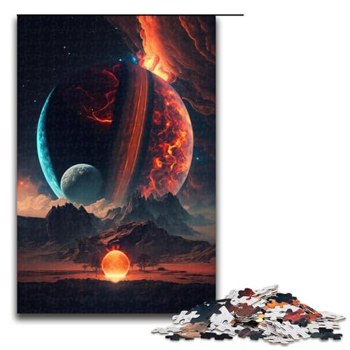 Puzzle für Erwachsene, 1000 Teile, Planet Gas Giant, Familienaktivitätspuzzle, anspruchsvoll zu vervollständigen, Aber unterhaltsam und humorvoll, Größe 50 x 75 cm von KJYMNC