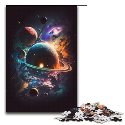 Puzzle für Erwachsene, 1000 Teile, Planet Universum, DIY-Puzzle, Spielzeug, Weihnachts- und Geburtstagsgeschenke, Größe 38 x 26 cm Puzzle für Erwachsene, 1000 Teile, Planet Universum, DIY-Puzzle, Spielzeug, Weihnachts- und Geburtstagsgeschenke, Größe 38 x 26 cm von KJYMNC