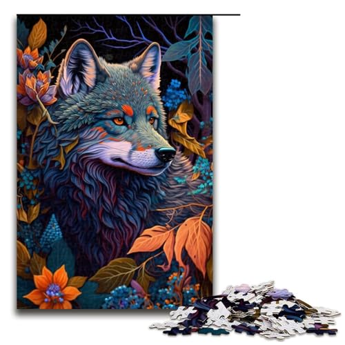 Puzzle für Erwachsene, 1000 Teile, Wolfspuzzle, Geschenke, einzigartige Geburtstagsgröße, 50 x 75 cm Puzzle für Erwachsene, 1000 Teile, Wolfspuzzle, Geschenke, einzigartige Geburtstagsgröße, 50 x 75 cm von KJYMNC