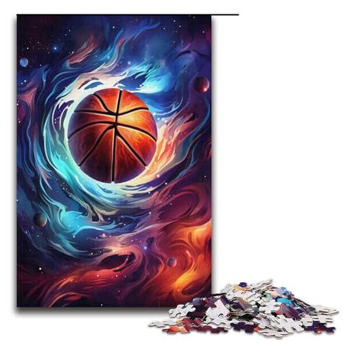 Puzzle für Erwachsene, 1000 Teile, bunter Basketball, DIY-Puzzle, Spielzeug, Weihnachts- und Geburtstagsgeschenke, Größe 38 x 26 cm Puzzle für Erwachsene, 1000 Teile, bunter Basketball, DIY-Puzzle, Spielzeug, Weihnachts- und Geburtstagsgeschenke, Größe 38 x 26 cm von KJYMNC